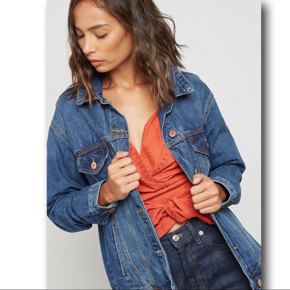 Forever 21 Jackets & Blazers - Forever 21 Denim Oversized Boyfriend Jacket Size S